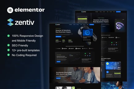 Zentiv – Ai Services & Digital Company Elementor Kit