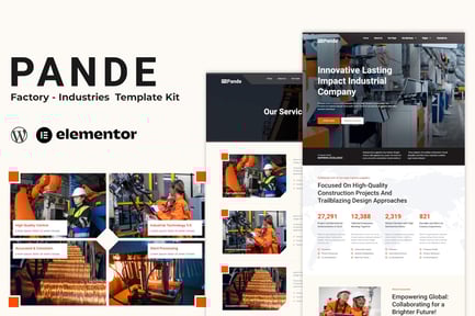 Pande – Factory & Industrial Elementor Template Kit