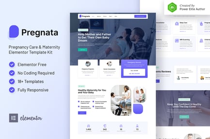Pregnata – Pregnancy Care & Obstetrician Elementor Template Kit Pregnata – Pregnancy Care & Obstetrician Elementor Template Kit