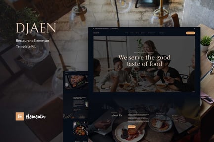 Djaen – Restaurant Elementor Template Kit