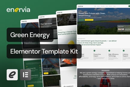Enervia – Green Energy Elementor Template Kit Enervia – Green Energy Elementor Template Kit