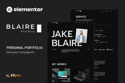 Blaire – Personal Portfolio Elementor Template Kit