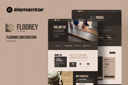 Floorey – Flooring Construction Elementor Template Kit