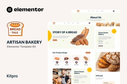 Baketale – Artisan Bakery Elementor Template Kit Baketale – Artisan Bakery Elementor Template Kit