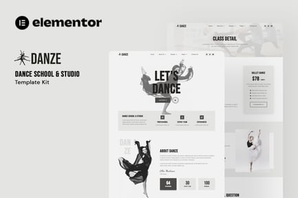 Danze – Dance Studio School Elementor Template Kit