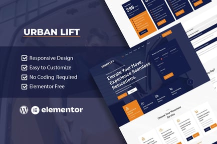 Urbanlift – Moving Company Service Elementor Template Kit