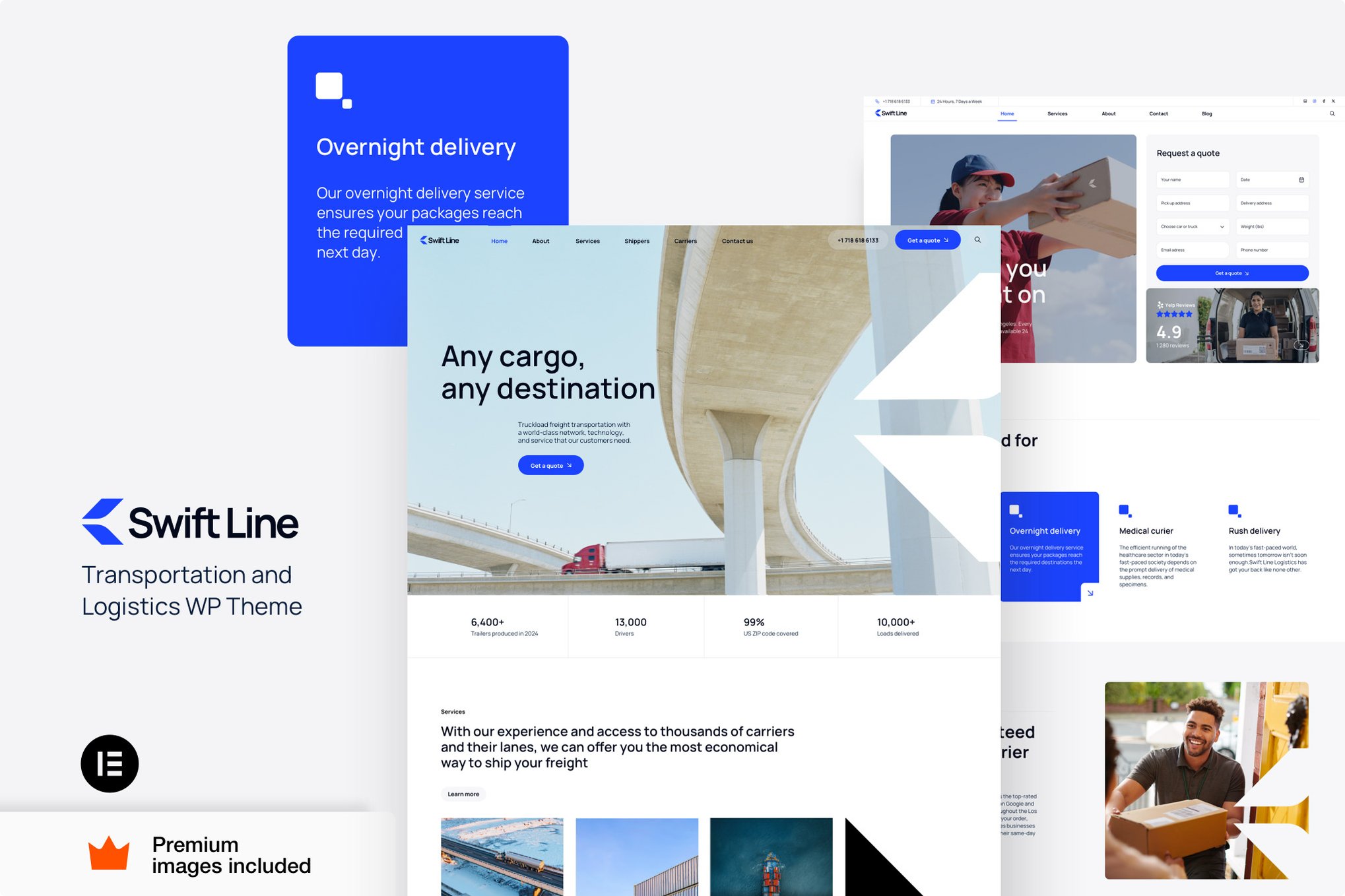 Swiftline – Transportation Logistics Wordpress The