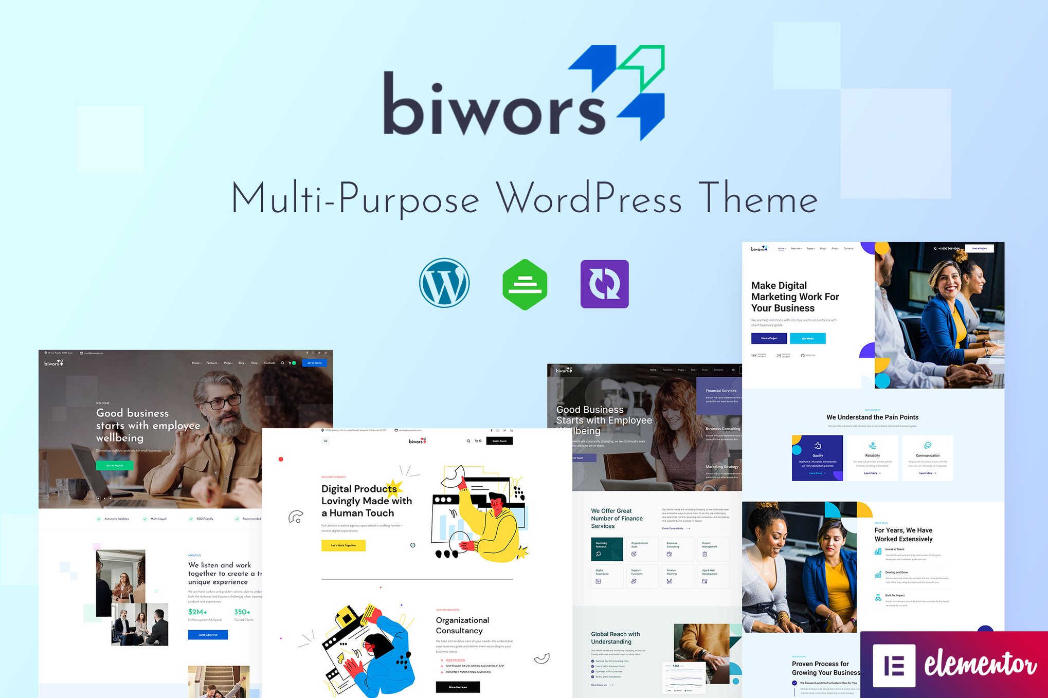 Biwors – Modern & Multipurpose Wordpress Theme