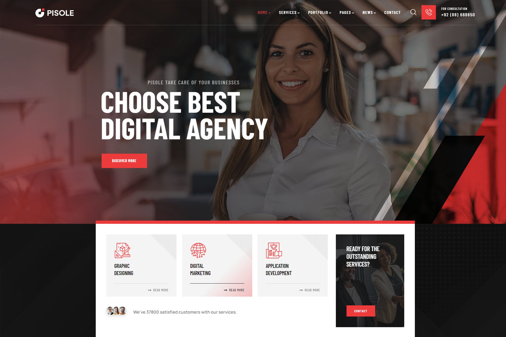 Pisole – Digital Creative Agency Wordpress Theme