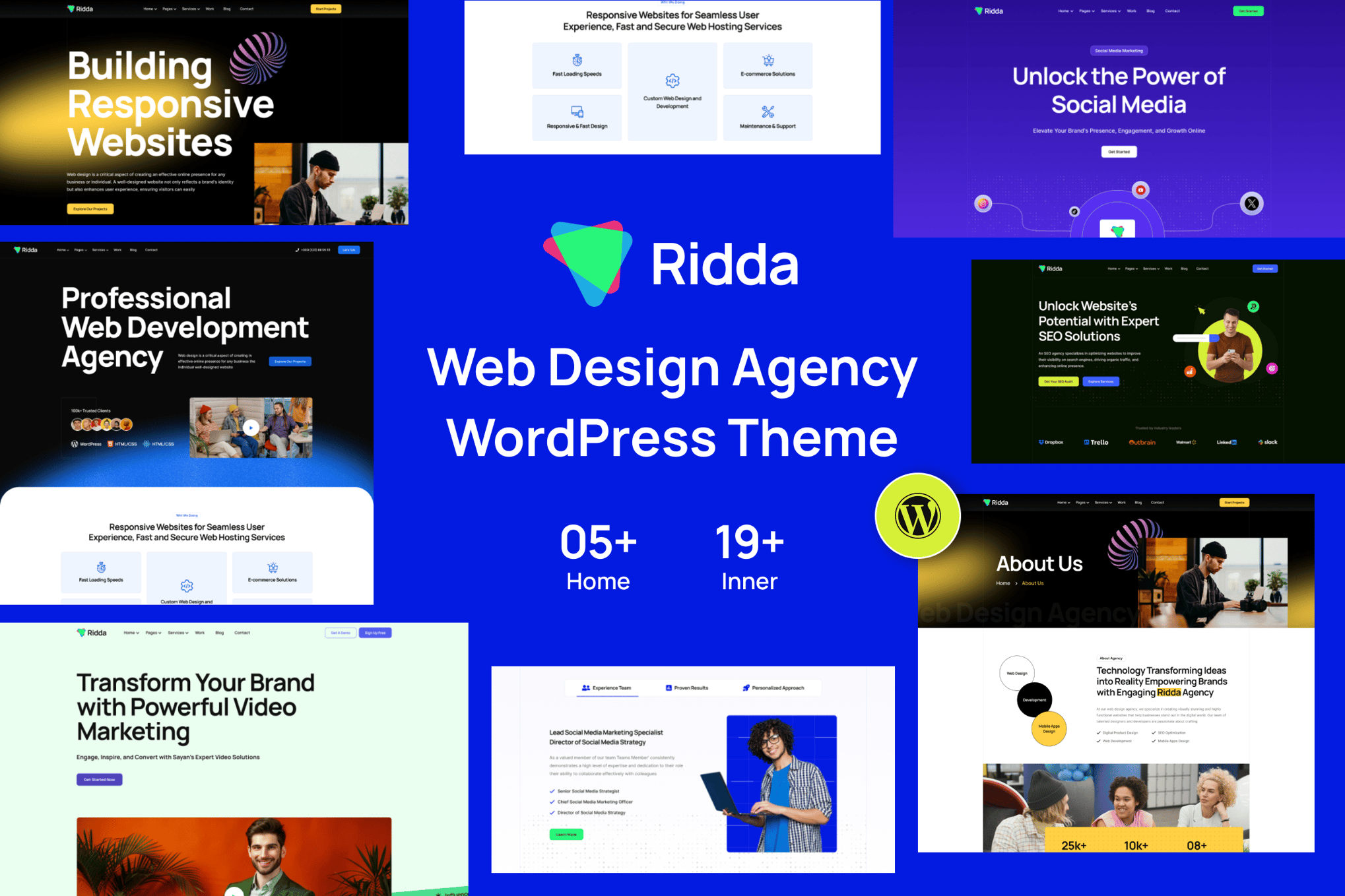 Ridda – Web Design Agency Wordpress Theme