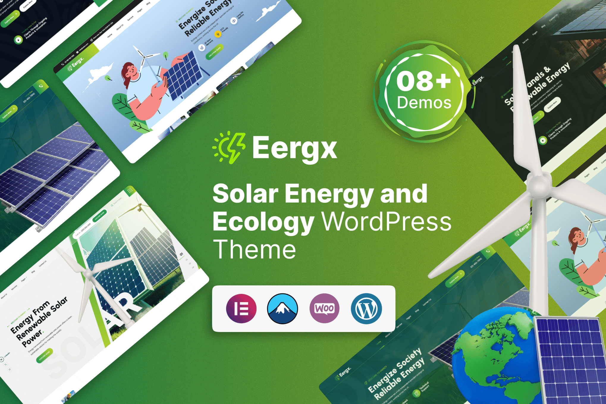 Eergx – Ecology & Solar Energy Wordpress Theme