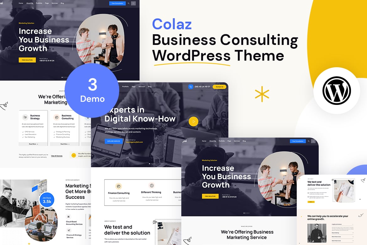 Colaz – Business Consulting Wordpress Theme
