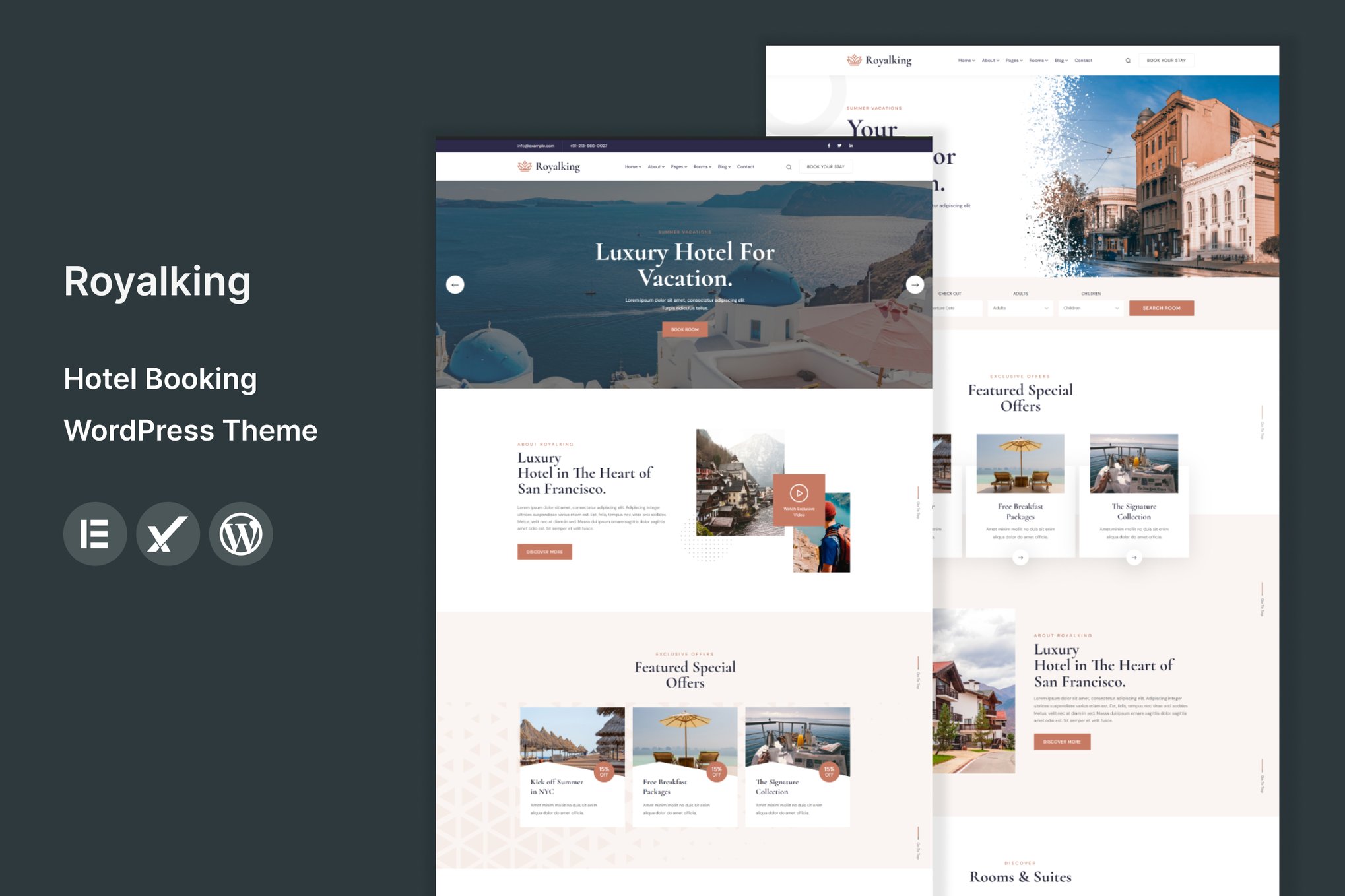 Royalking – Hotel Booking Wordpress Theme