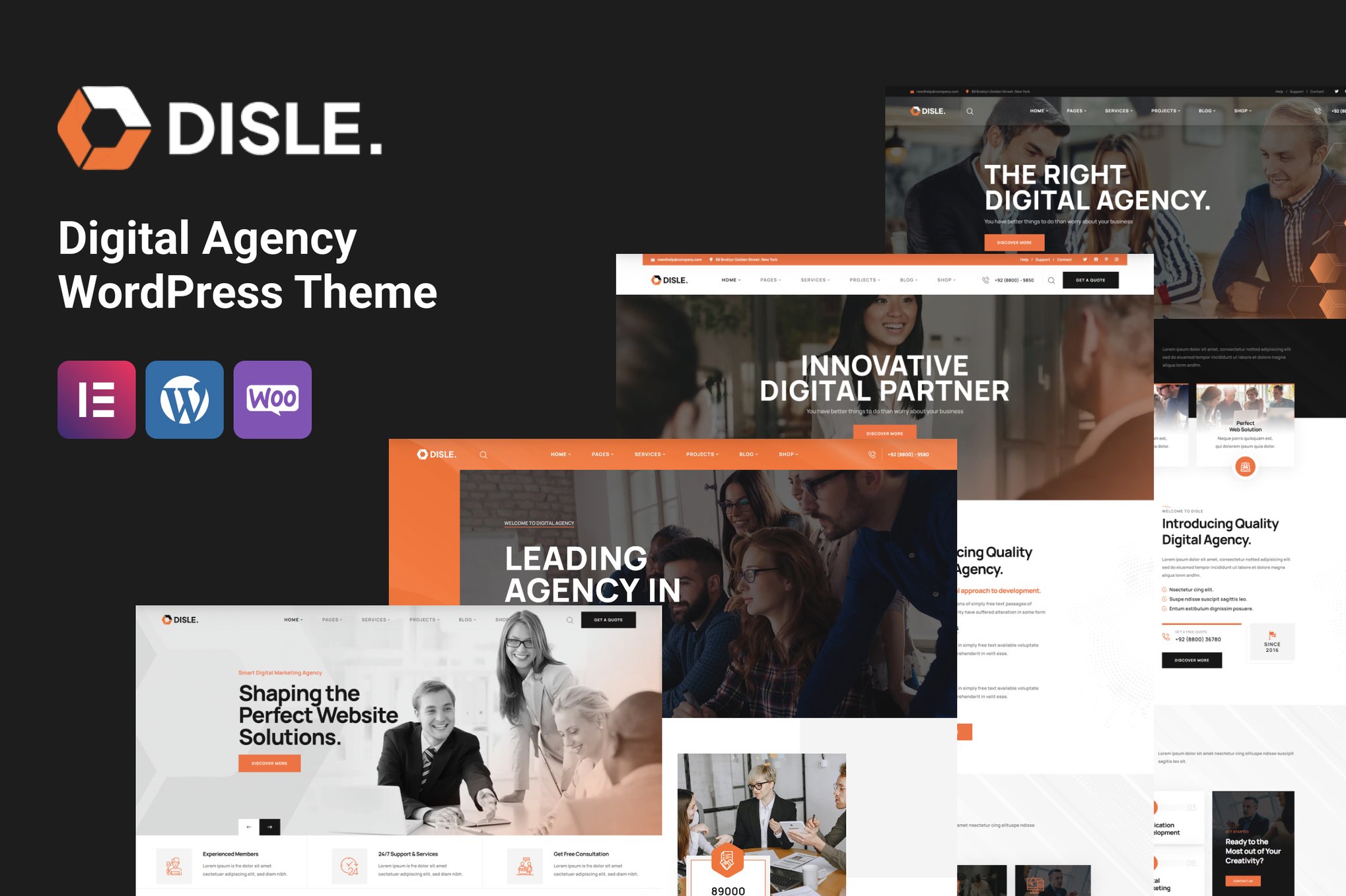 Disle – Digital Agency Wordpress Theme