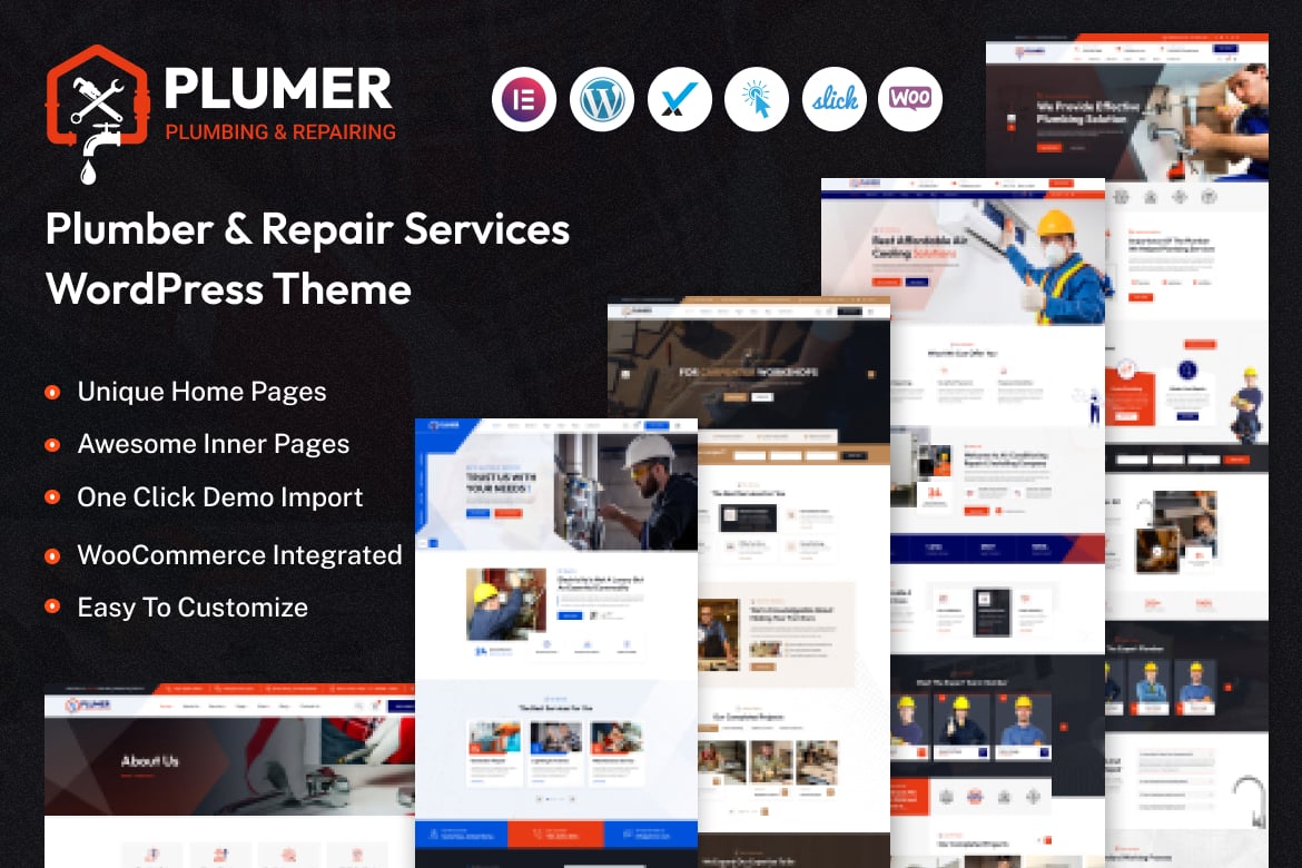 Plumer – Plumbing & Repair Services Wordpress Them