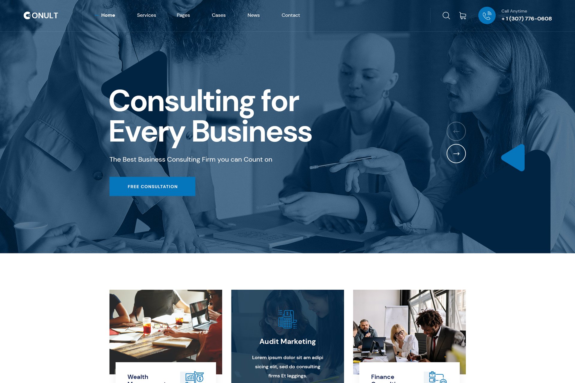 Conult – Consulting Business Wordpress Themes
