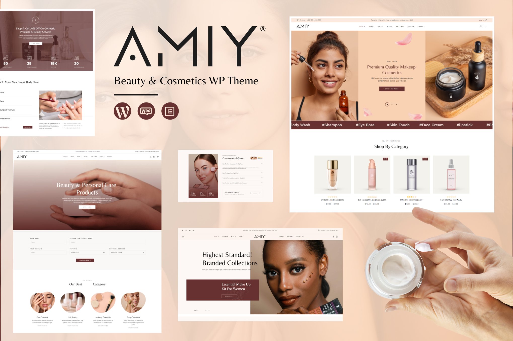 Amiy – Beauty Cosmetic Woo-Commerce Theme