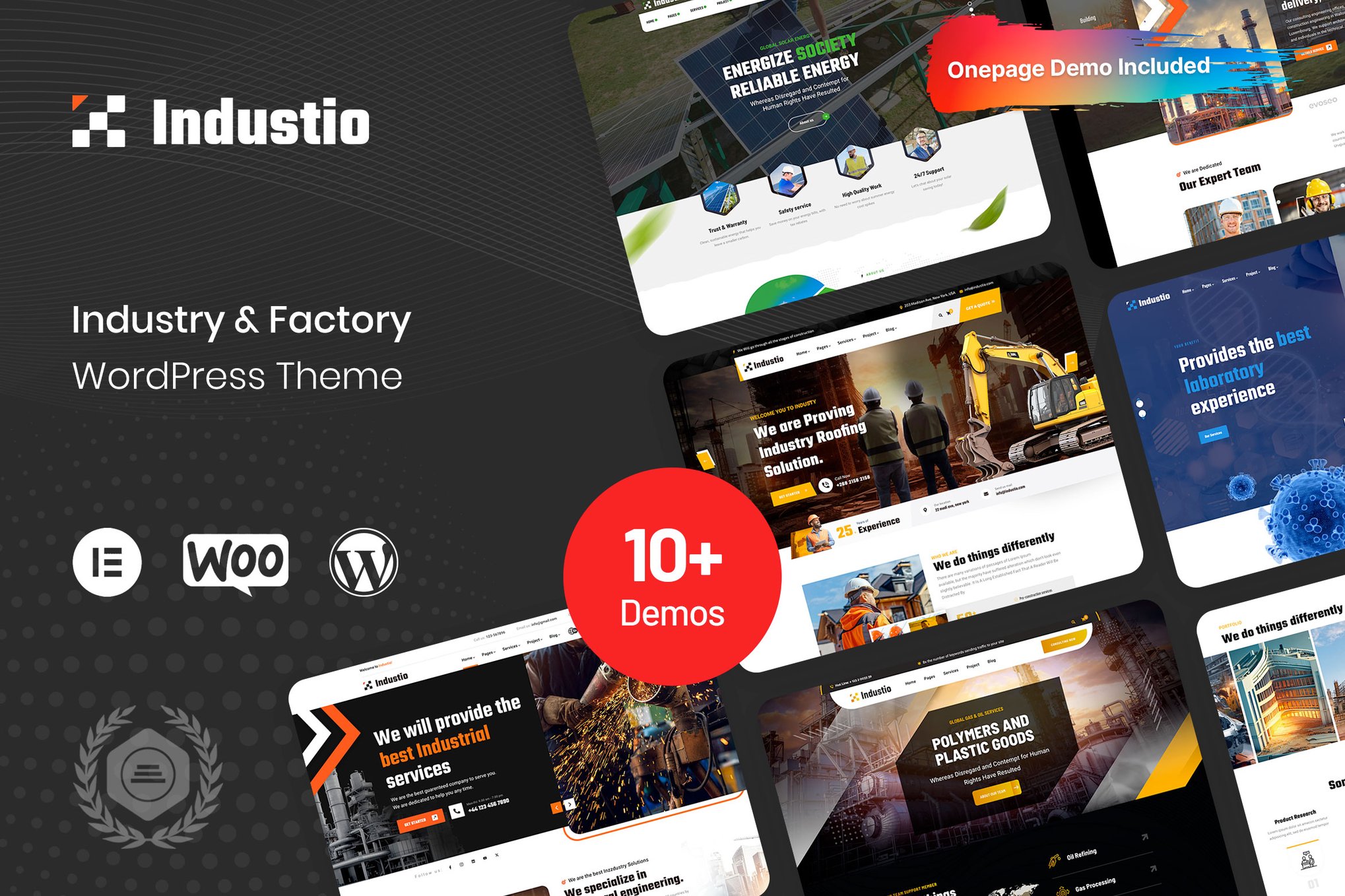 Industio – Industry & Factory Wordpress Theme