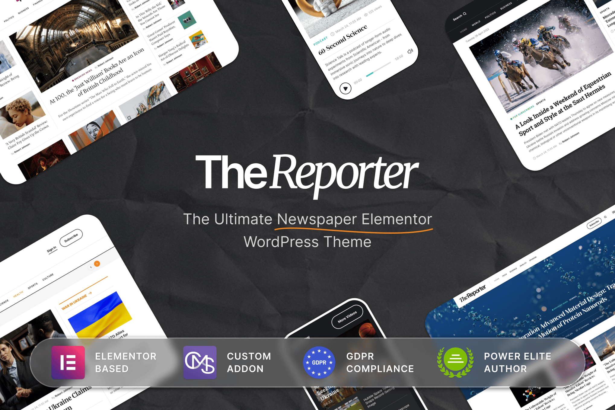 The Reporter – Newspaper Editorial Wordpress Theme