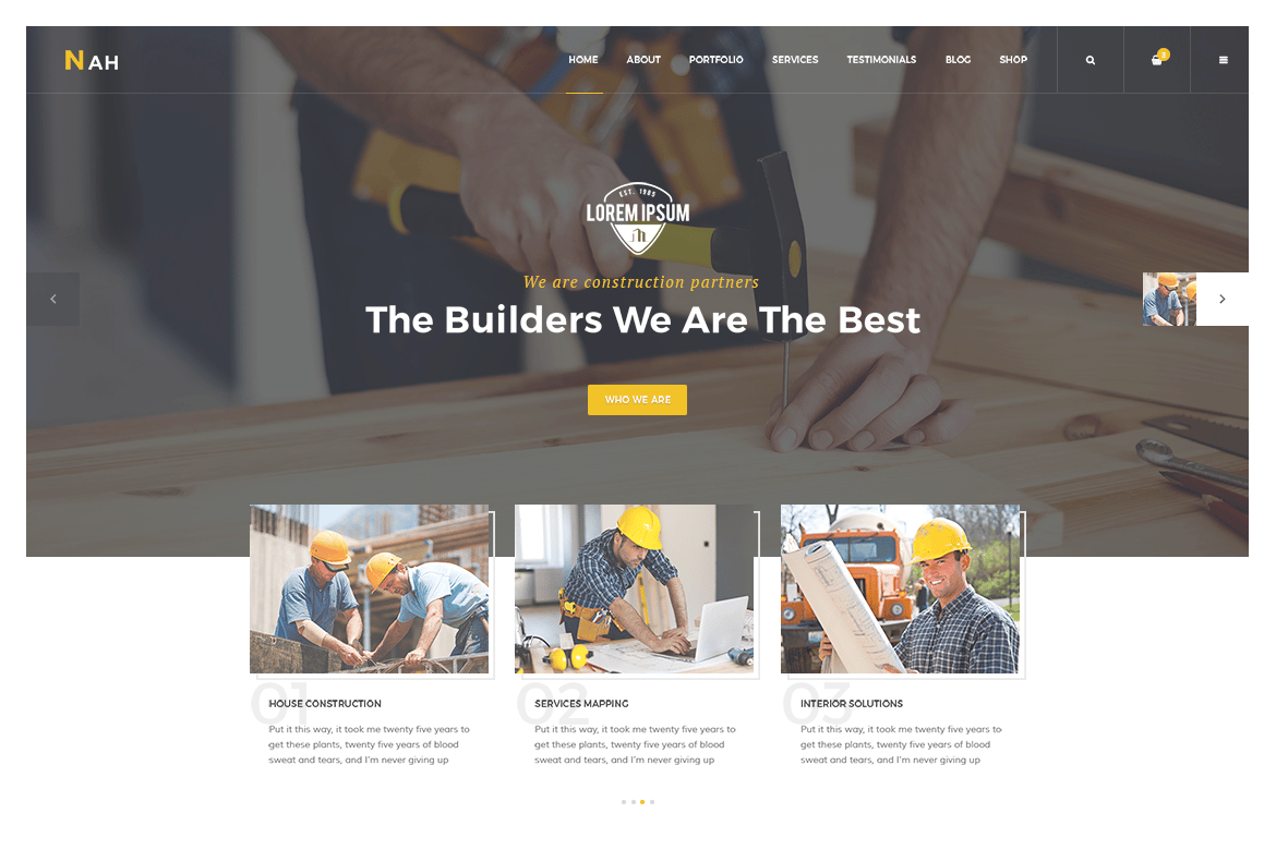 Nah Construction, Building Business Wordpress Nah Construction, Building Business Wordpress