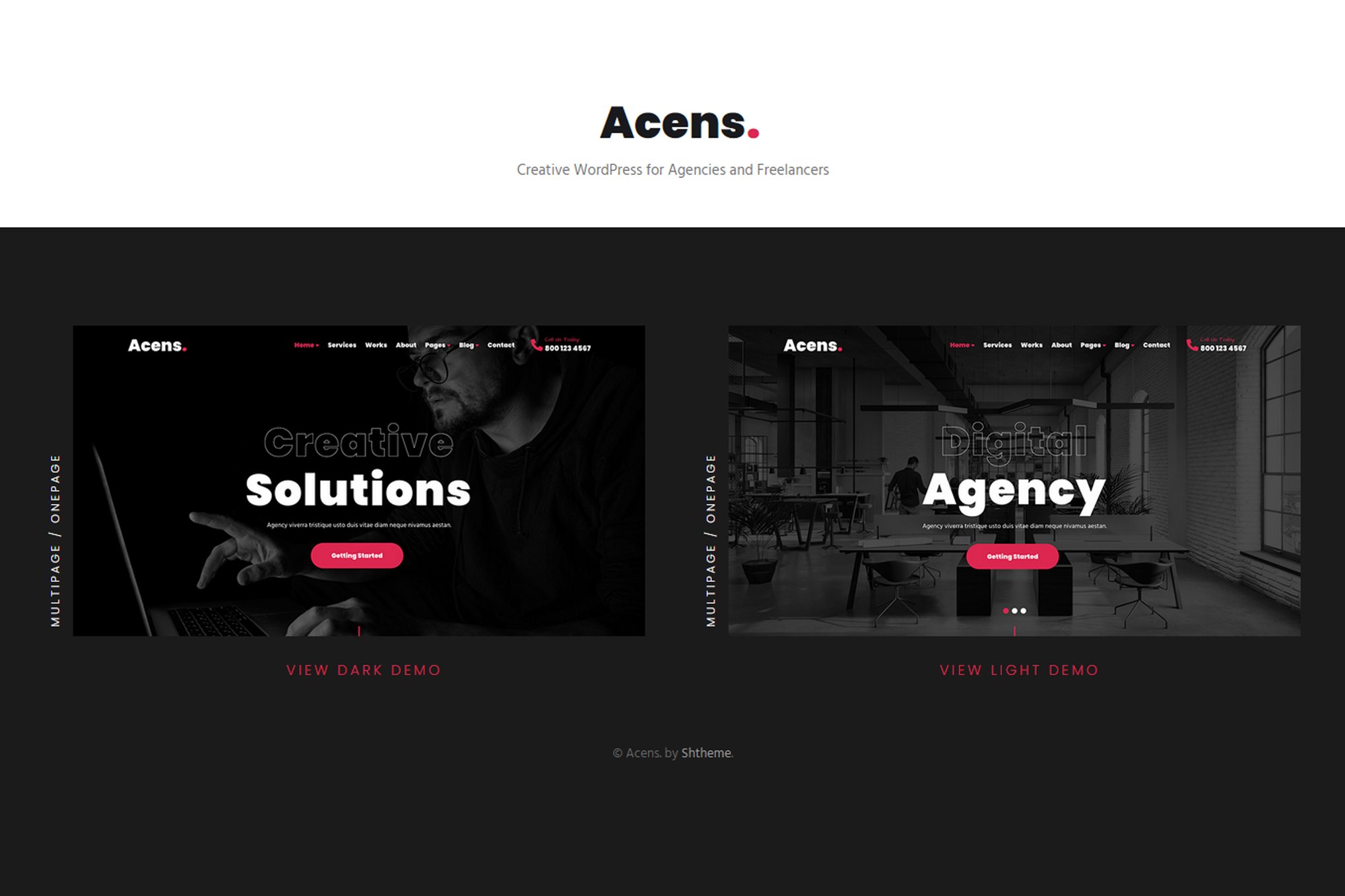 Acens – Creative Agencies Wordpress Theme