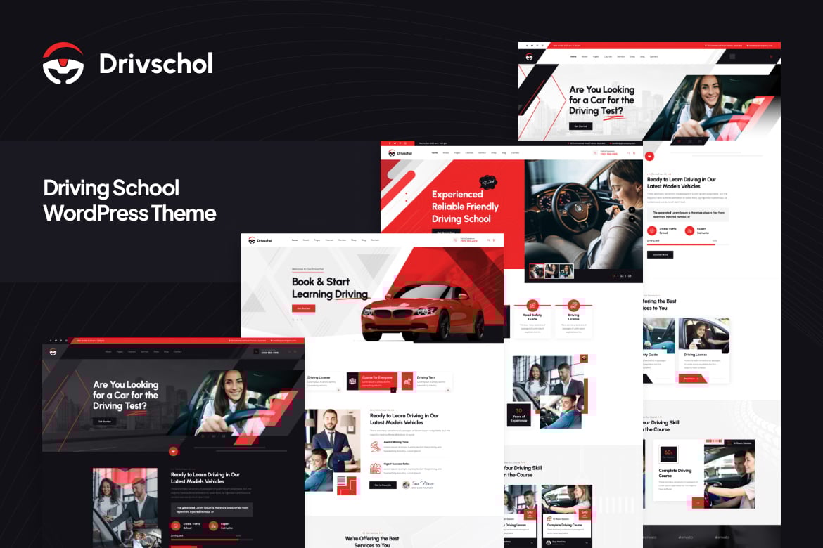 Drivschol – Driving School Wordpress Theme Drivschol – Driving School Wordpress Theme