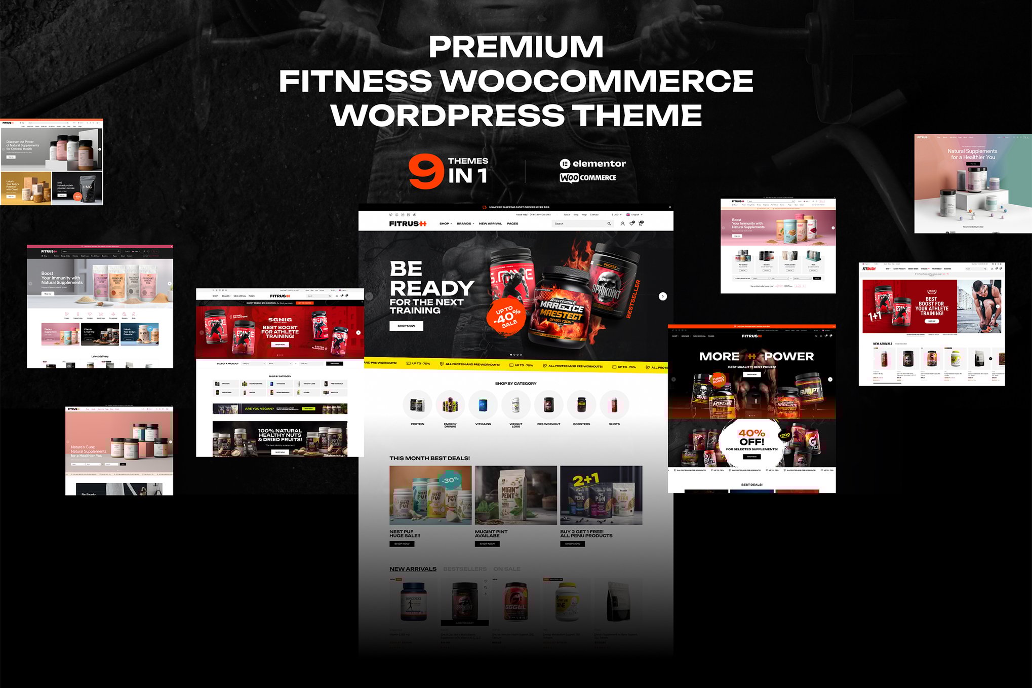 Fitrush – Health Supplements Wordpress Theme