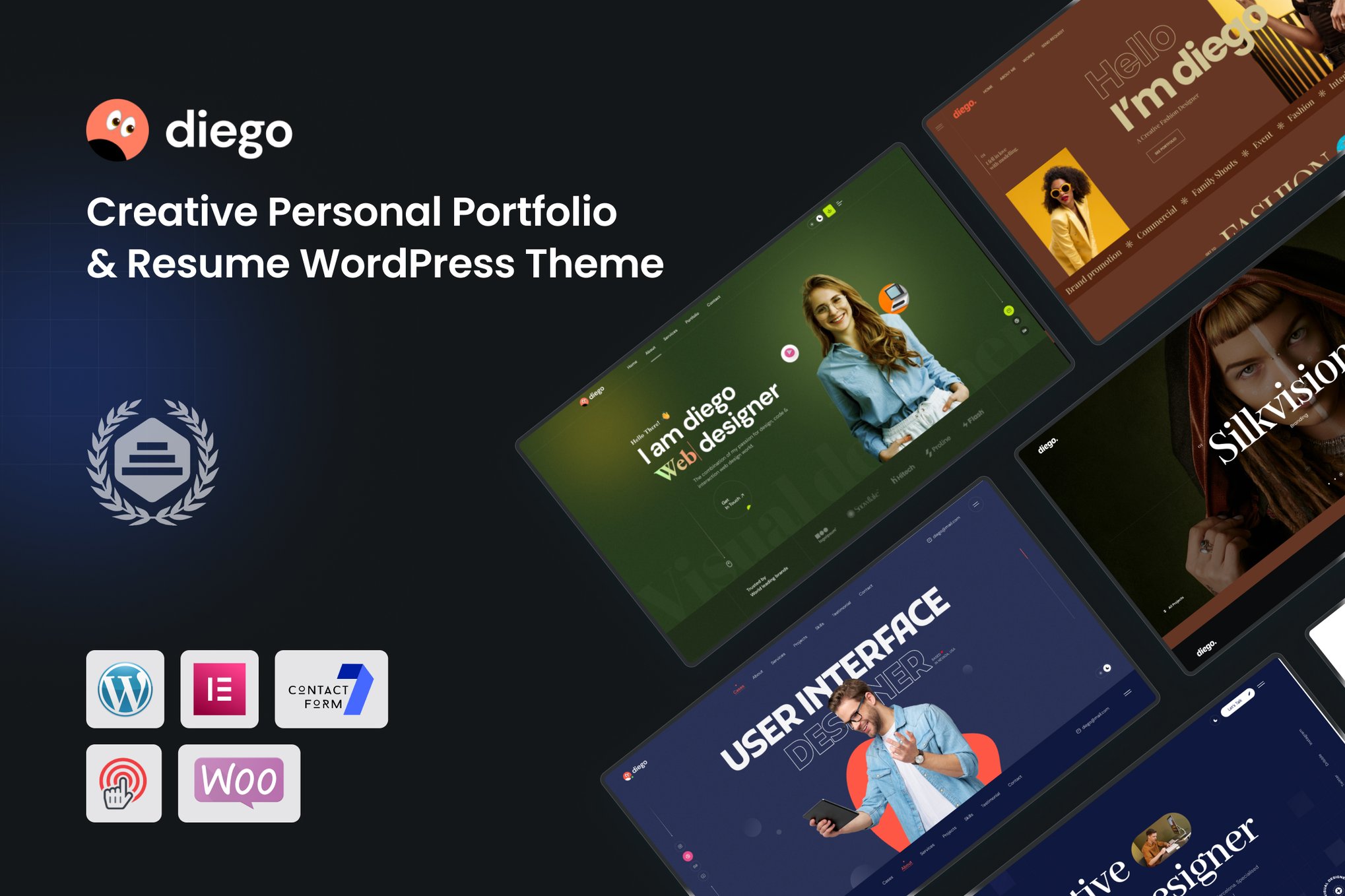 Diego – Creative Portfolio Wordpress Theme