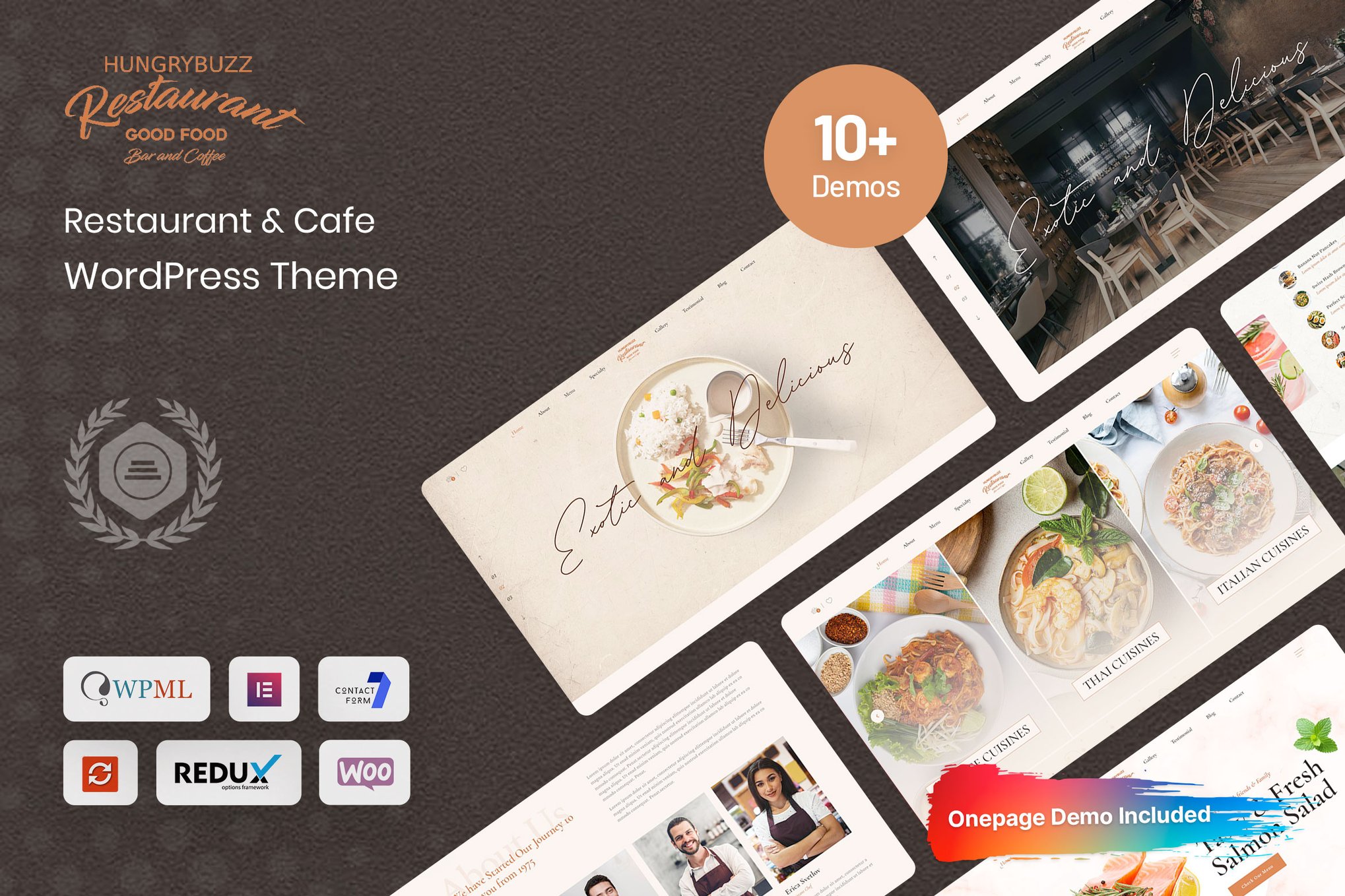 Hungrybuzz – Restaurant Wordpress Theme