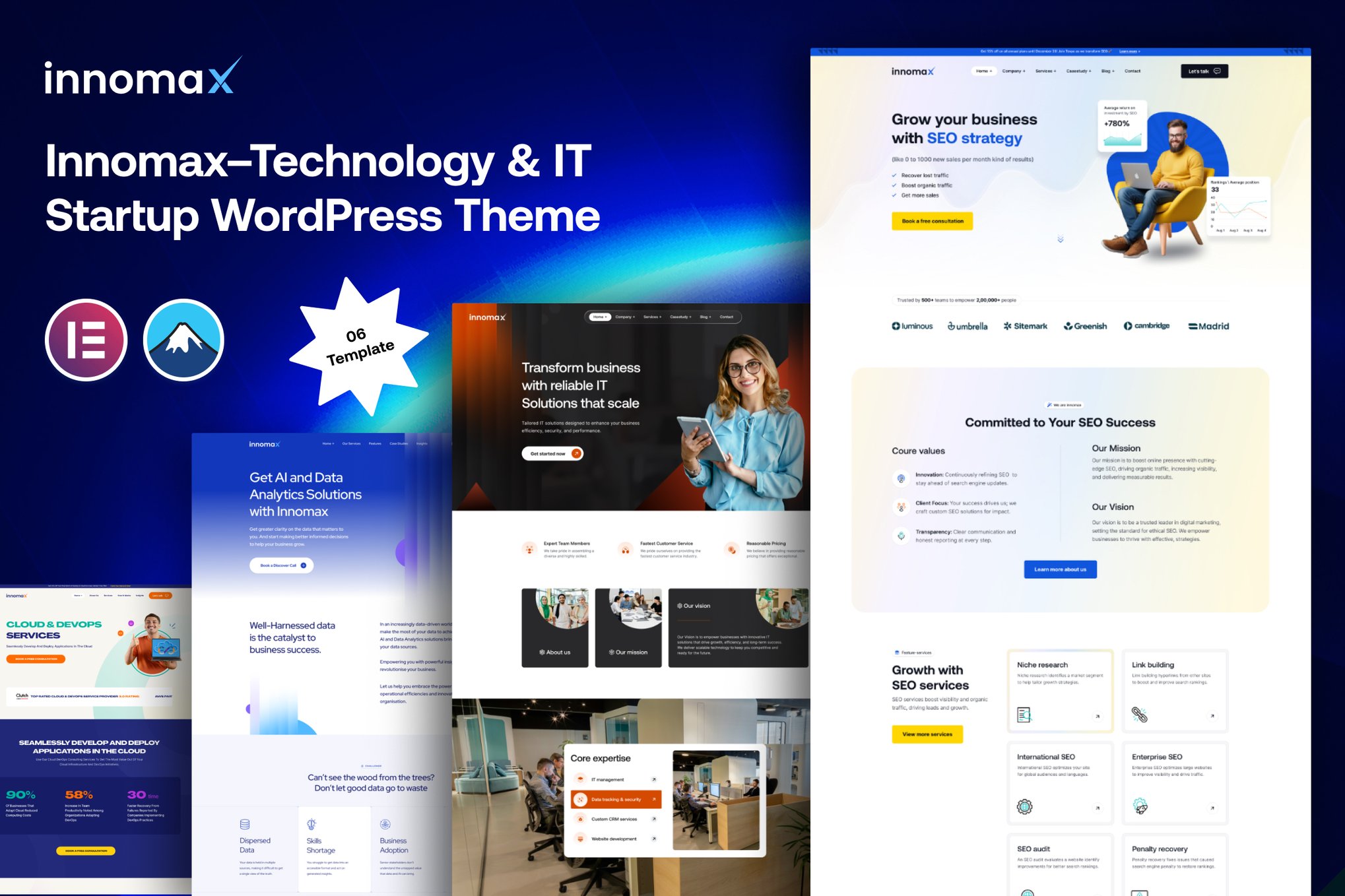 Innomax – Technology & It Startup Wordpress Theme