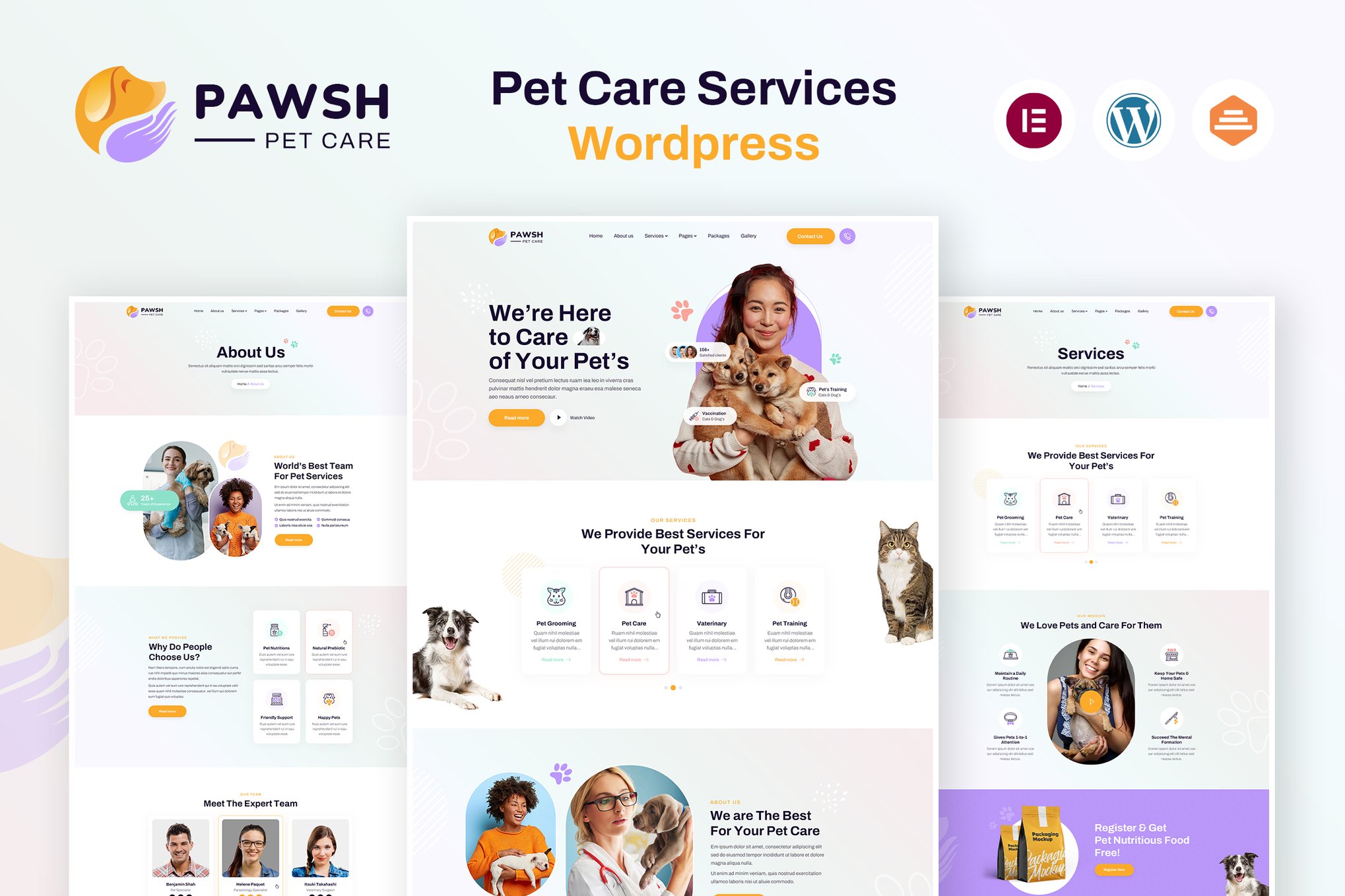 Pawsh | Pet Care Services Wordpress Theme