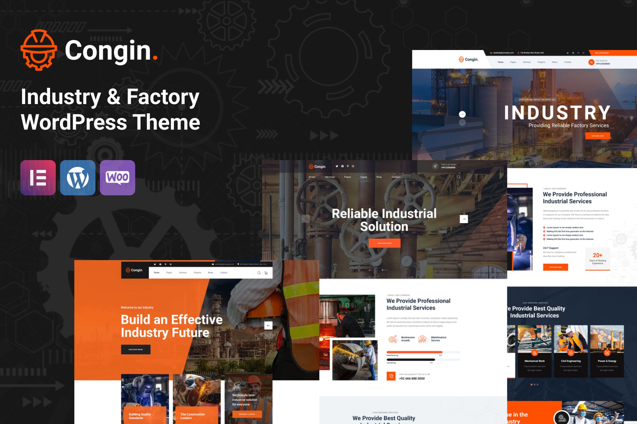 Congin – Industry & Factory Wordpress Theme