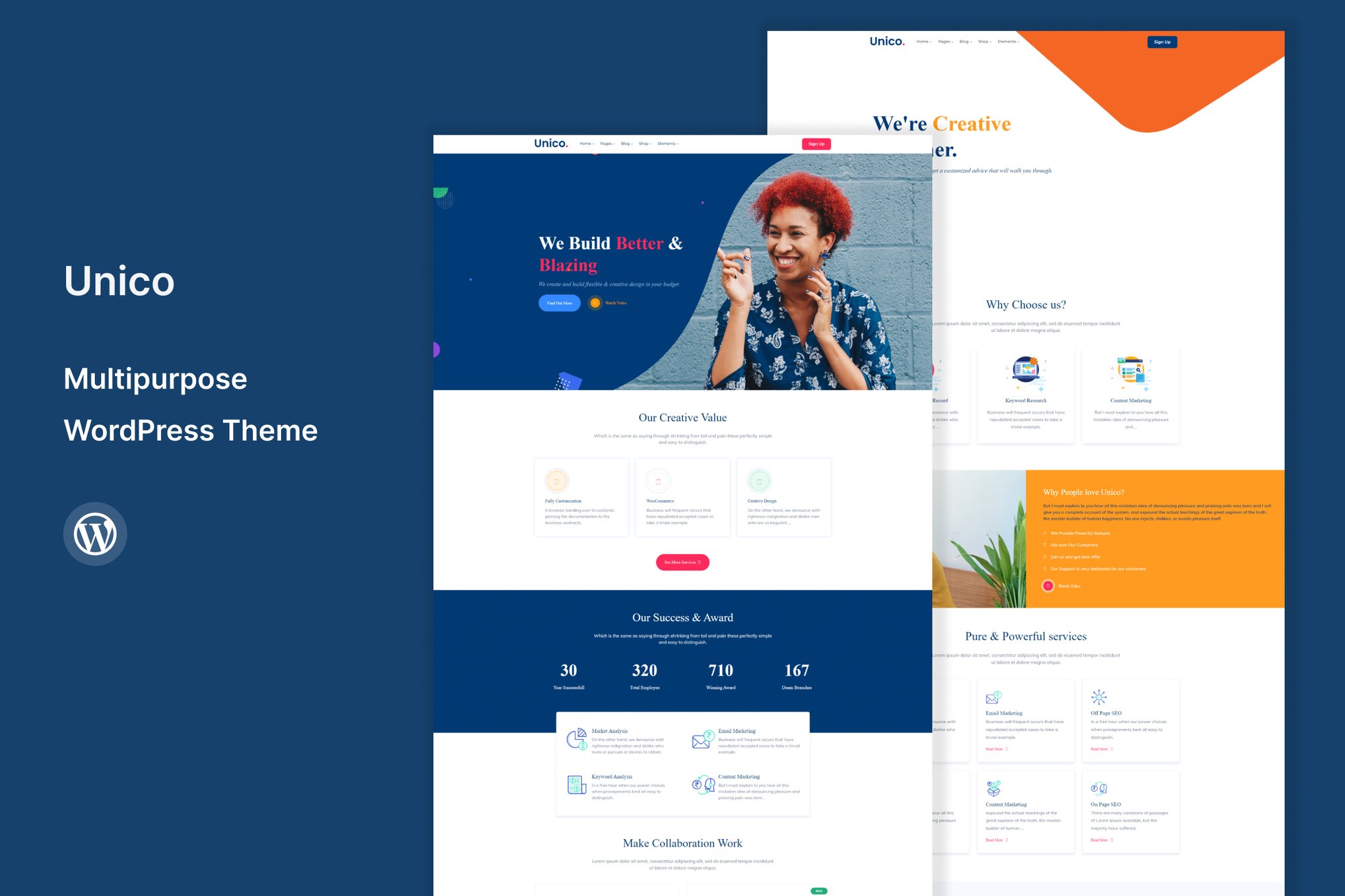Unico – Multipurpose Wordpress Theme