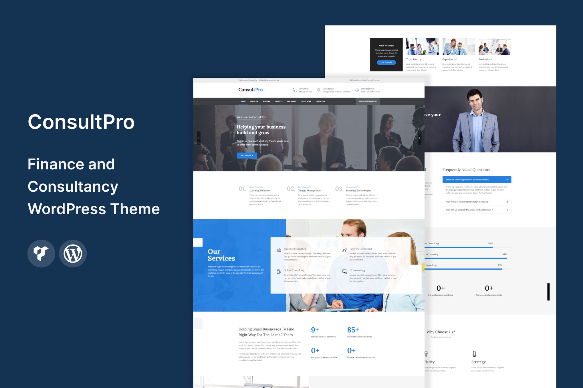 Consultpro : Finance & Consultancy Wordpress Theme