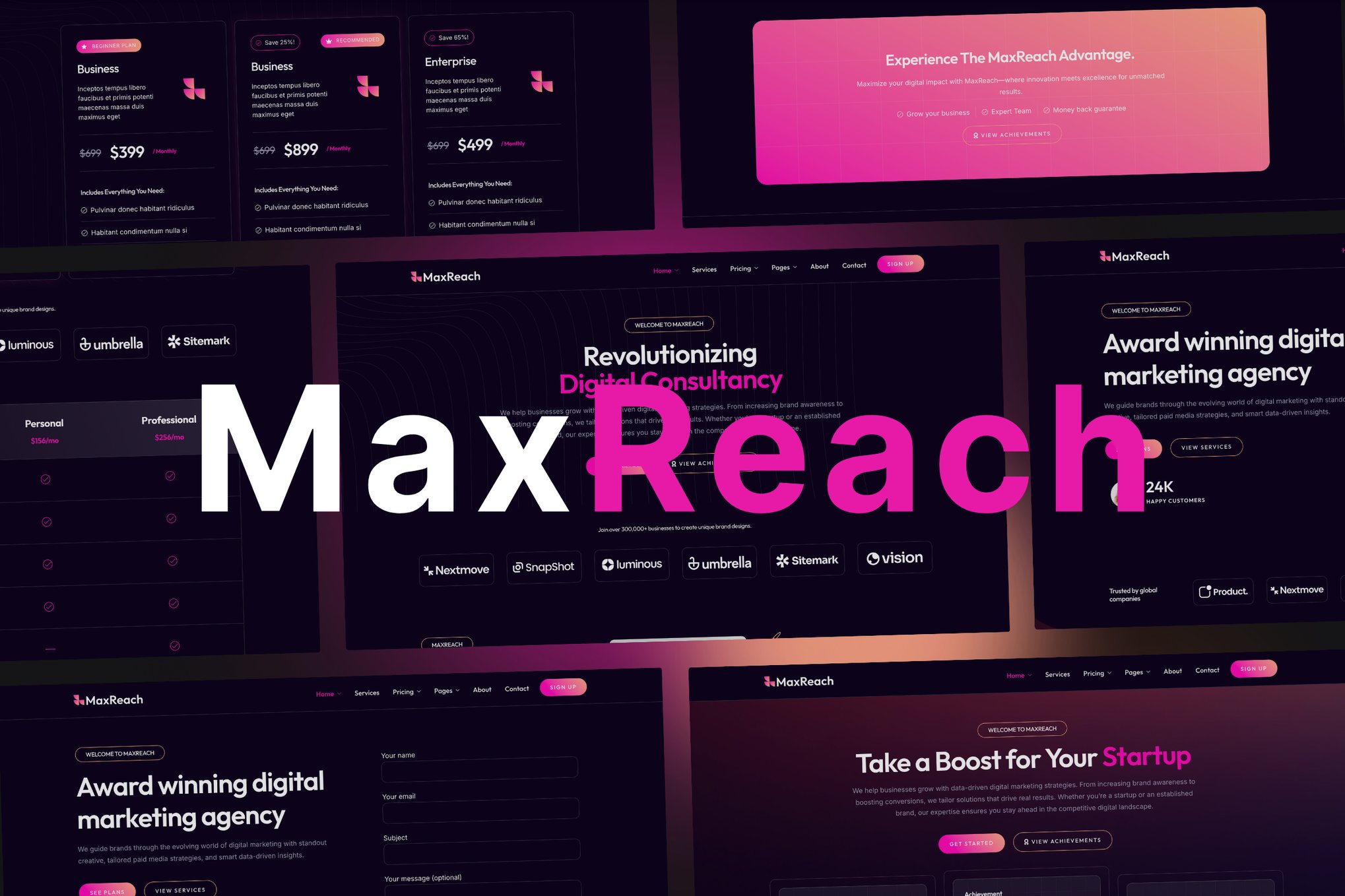 Maxreach – Seo & Digital Agency Wordpress Theme