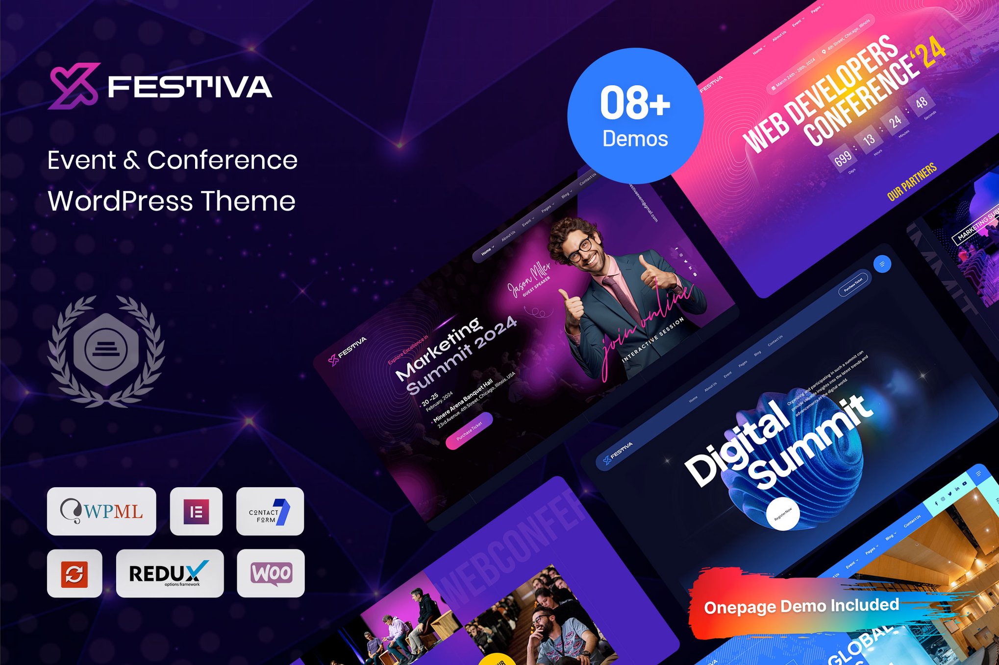 Festiva – Event & Conference Wordpress Theme