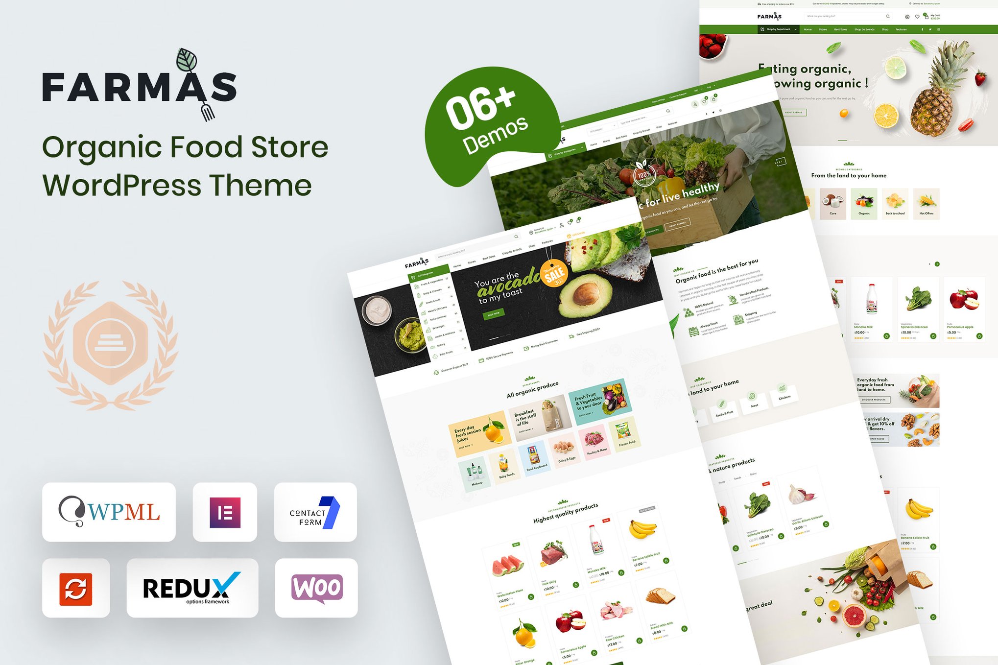 Farmas – Organic Food Store Wordpress Theme