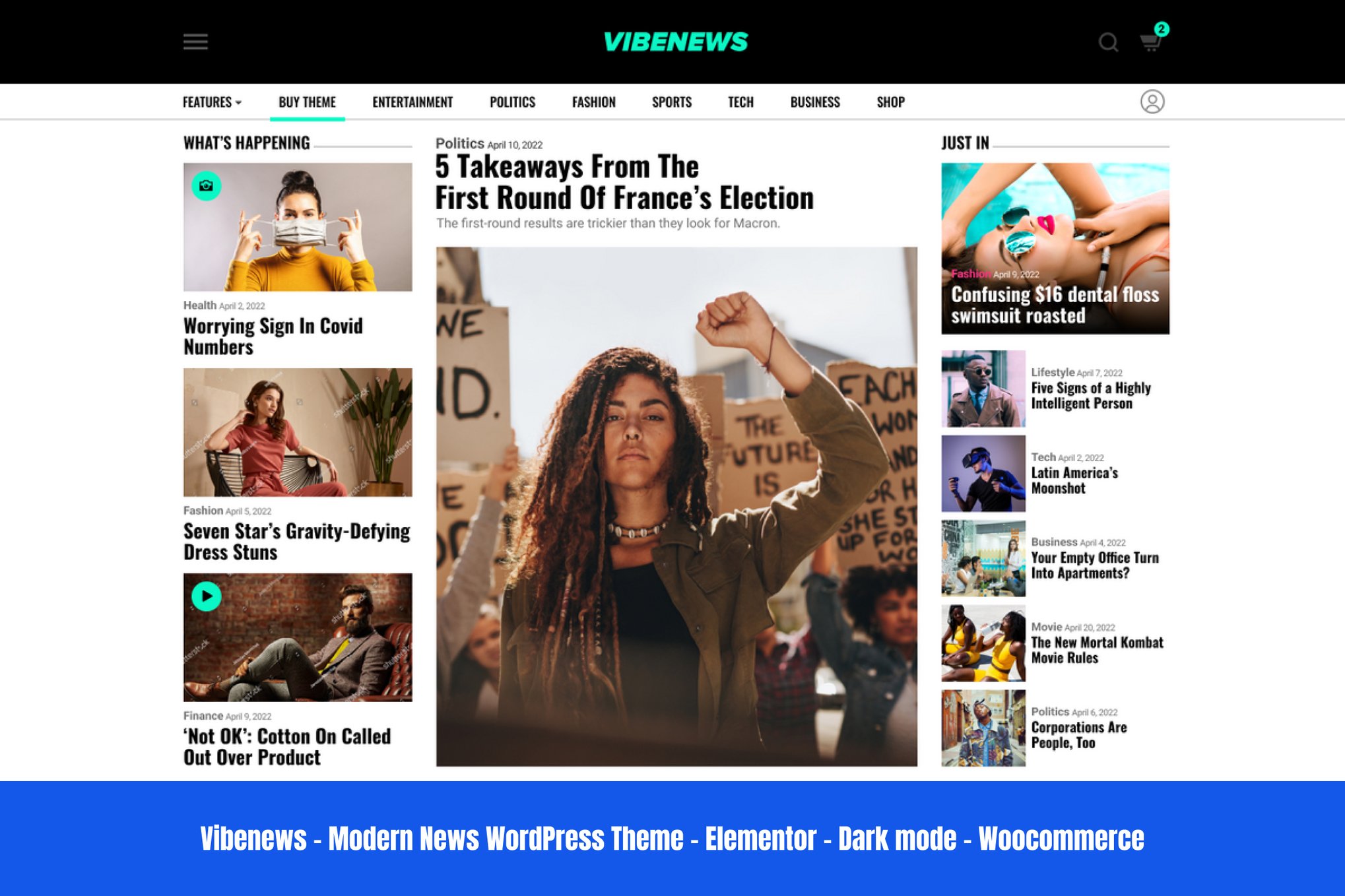 Vibenews – Digital News Magazine Amp Theme