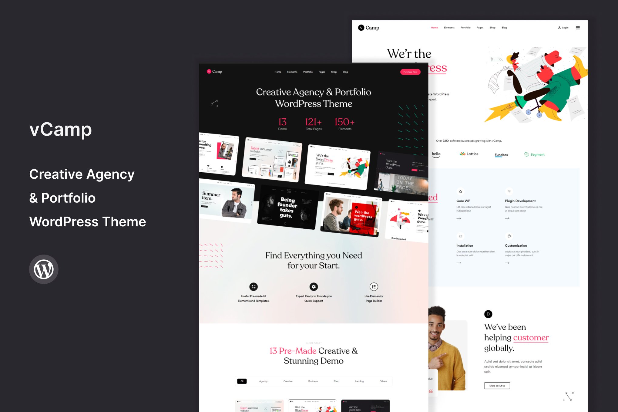 Vcamp – Creative Agency Wordpress Theme