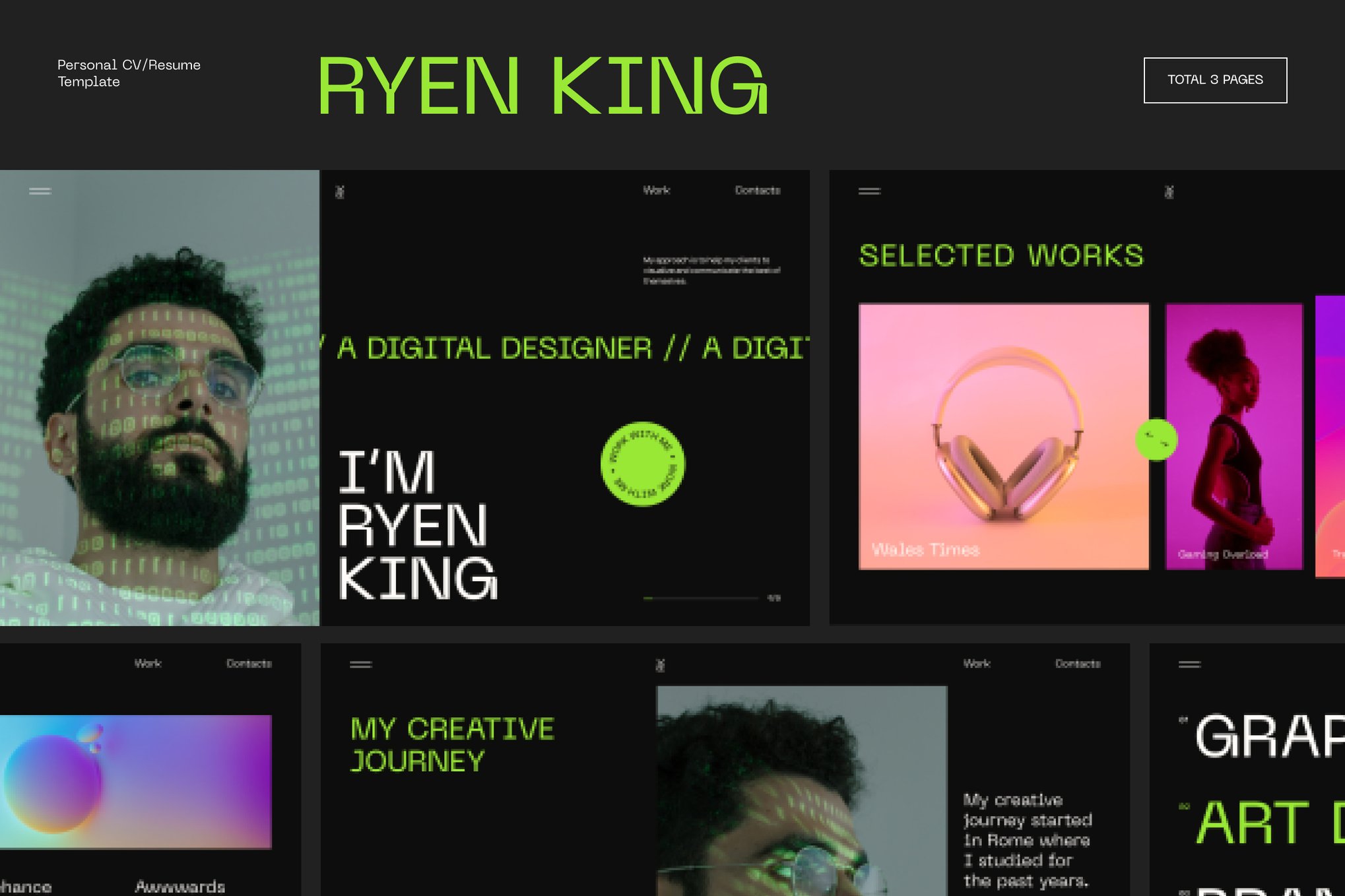 Ryen King – Personal Cv/Resume Wordpress Theme