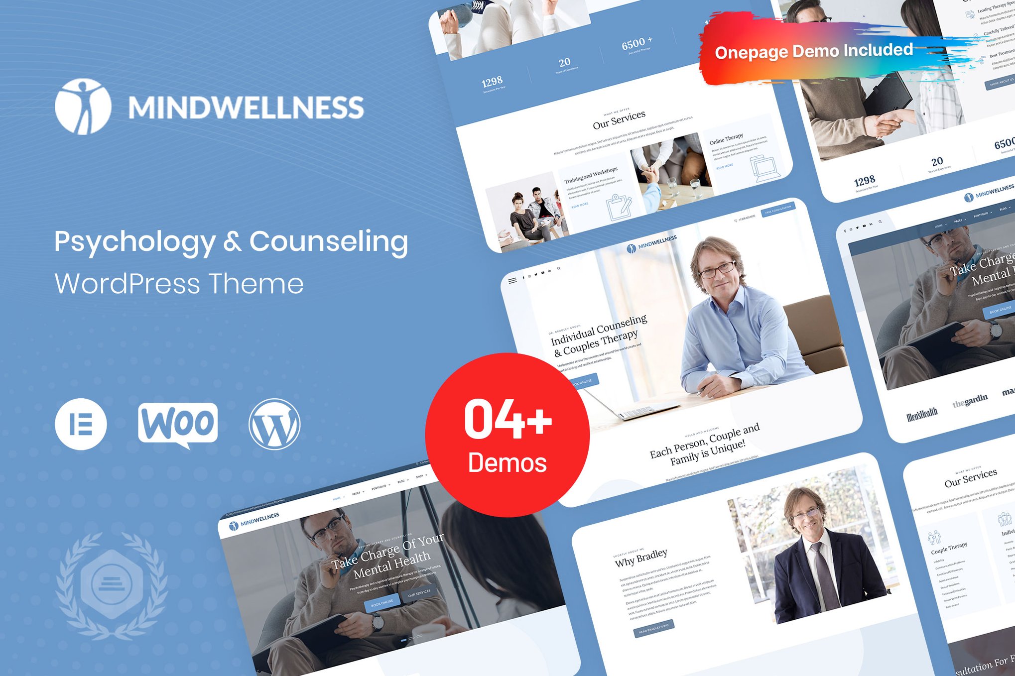 Mindwellness – Psychology & Counseling Wordpress