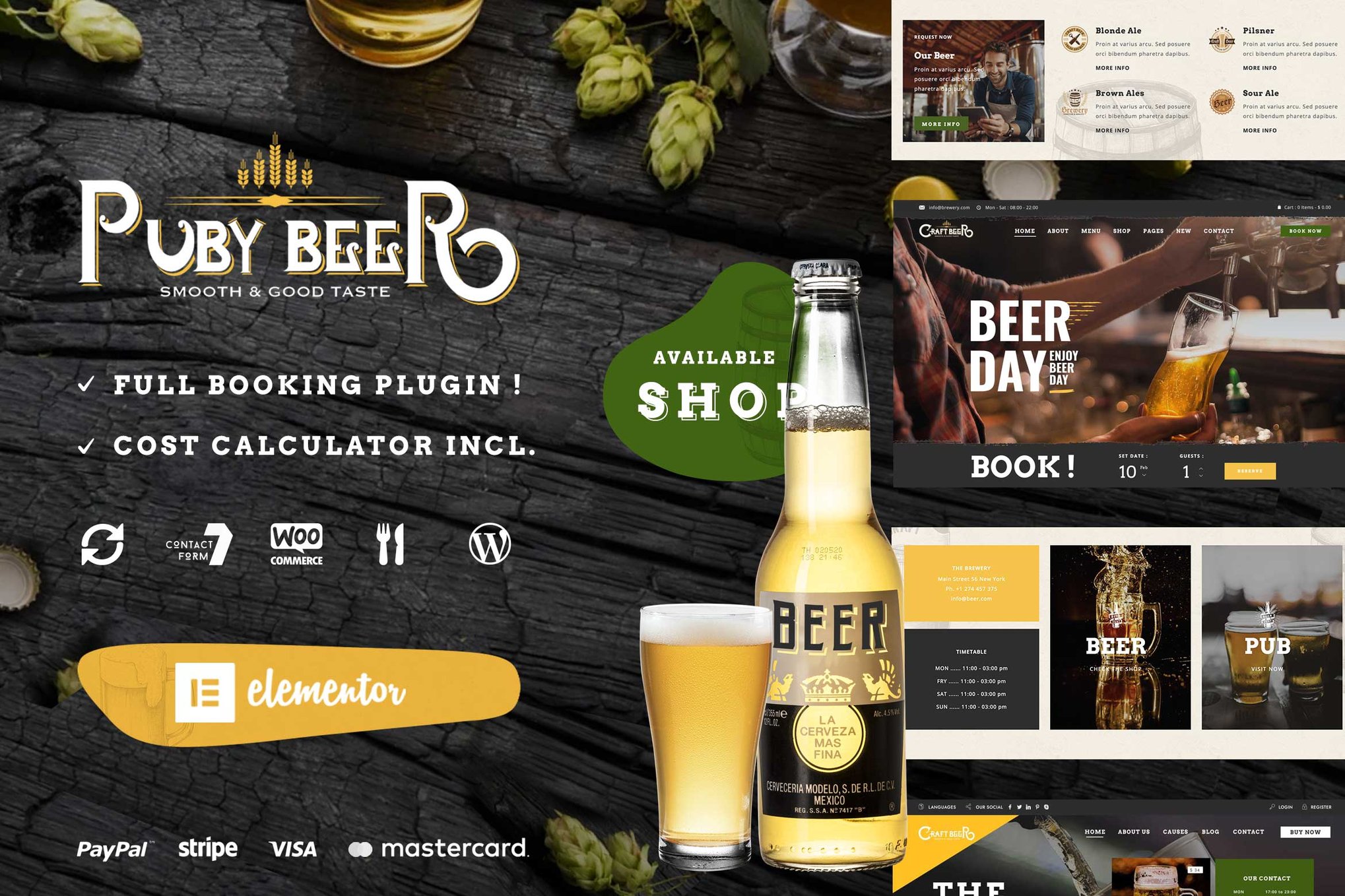 Beer & Brewery Pub Theme Beer & Brewery Pub Theme