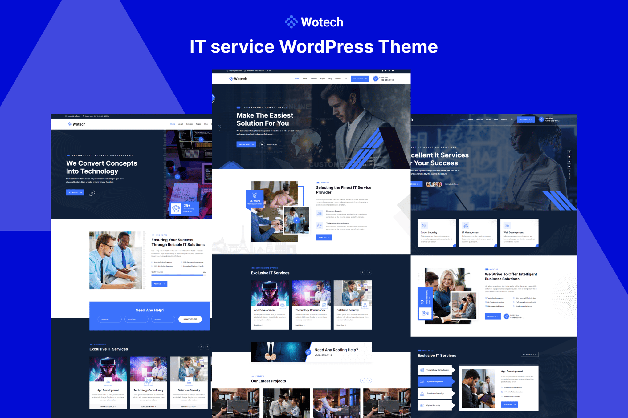 Wotech – It Service Wordpress Theme