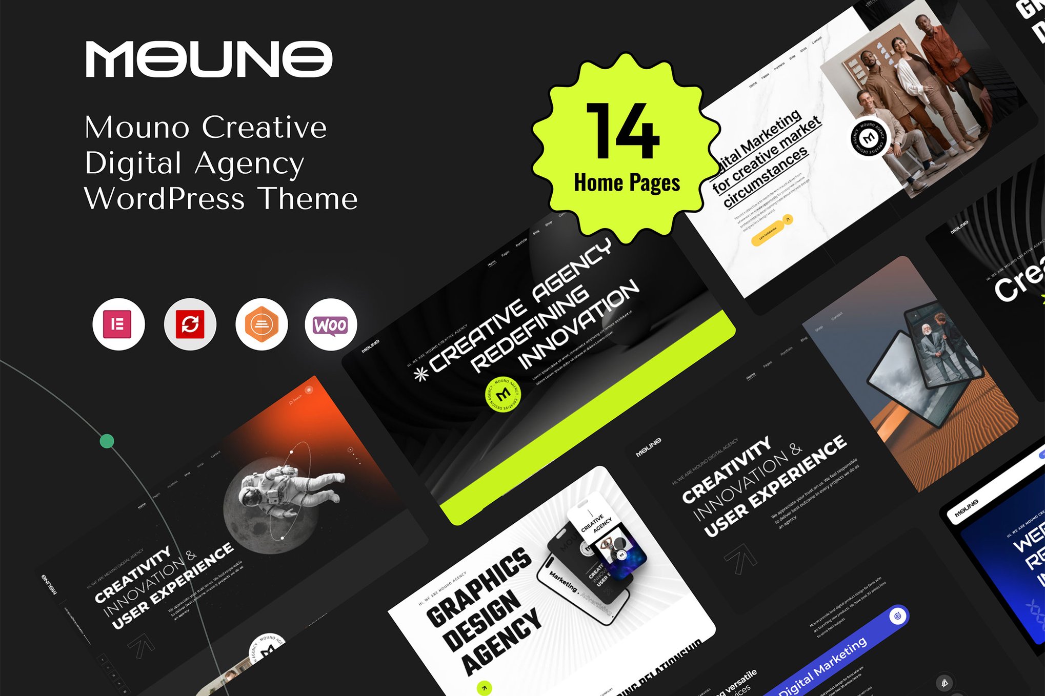 Mouno – Creative Digital Agency Wordpress Theme
