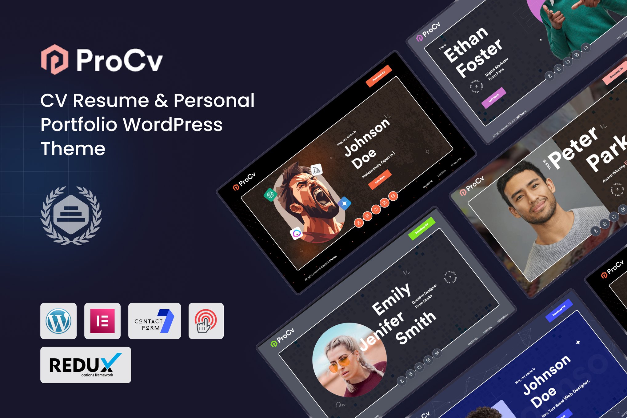Procv – Cv Resume & Personal Portfolio Wordpress