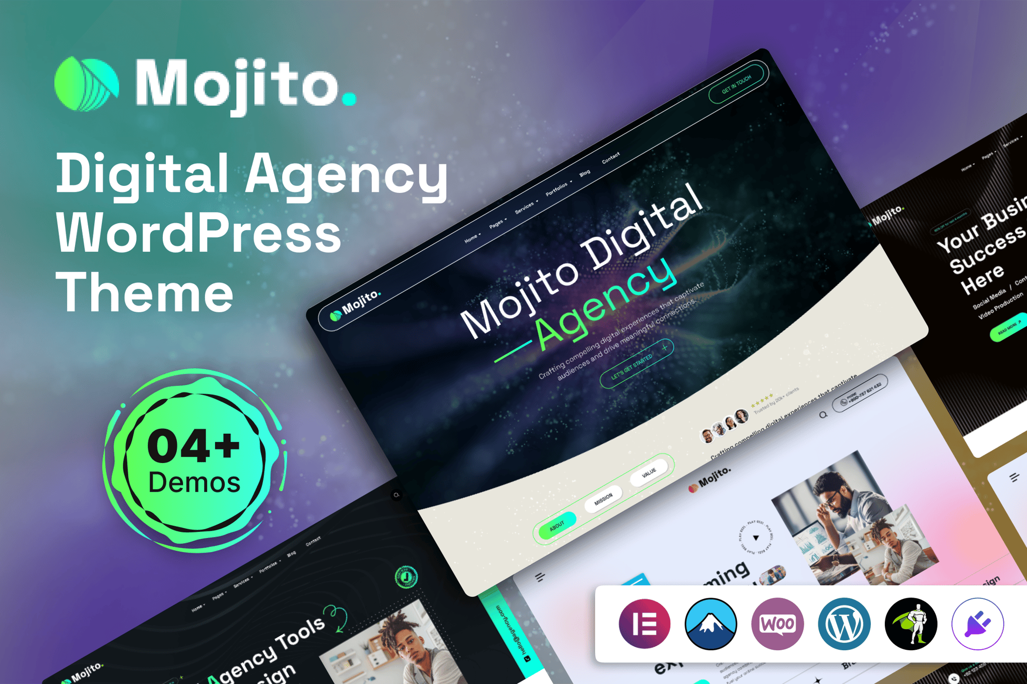 Mojito – Digital Agency Wordpress Theme