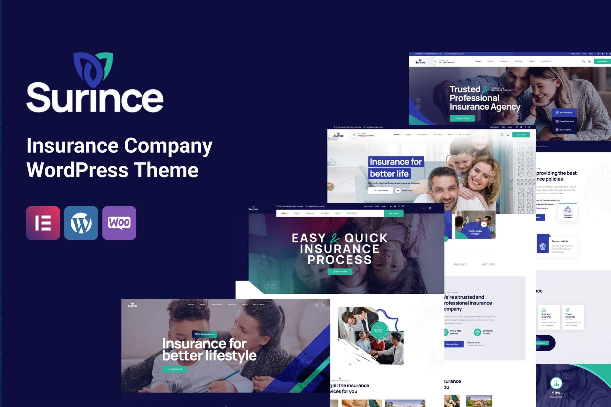 Surince – Insurance Company Wordpress Theme