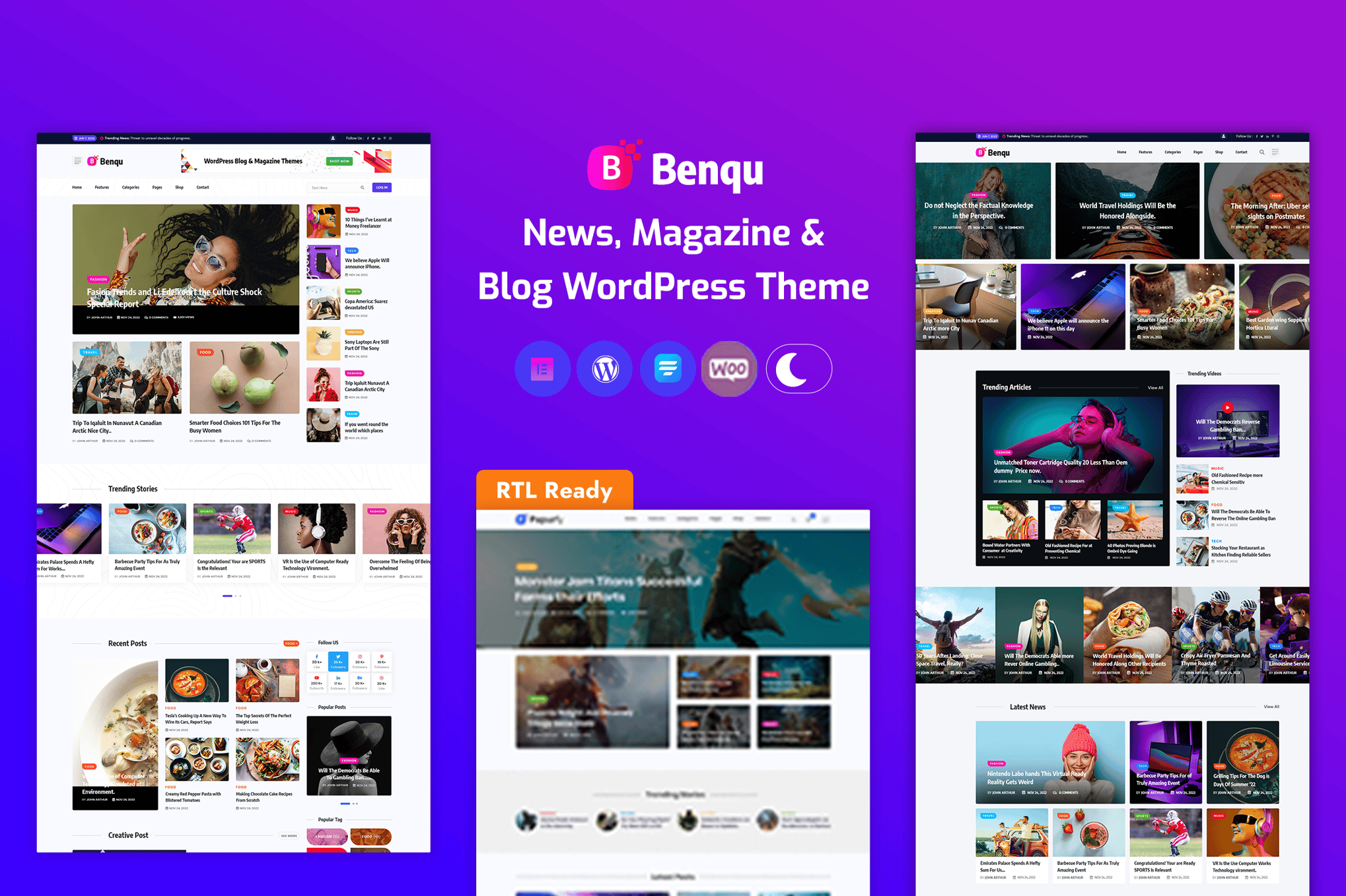 Benqu – News Magazine Wordpress Theme