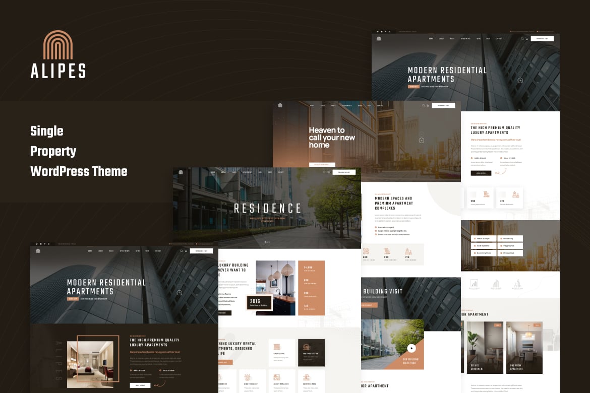 Alipes – Single Property Wordpress Theme