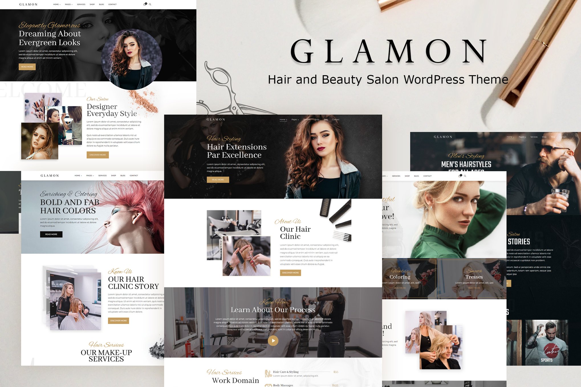 Glamon – Salon & Barber Shop Theme